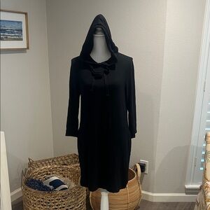 Lou & Grey Black Sweatshirt Dress